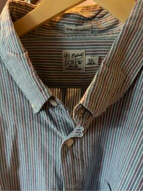 J. Crew Slim Untucked Button-Down Shirt in Stripe